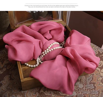 Stil de moda de Brand designer de Timp Esarfa Matase, de culoare Roz Închis Piața Eșarfe și Șaluri de Iarna mai Cald Pătură Wrap pentru femei