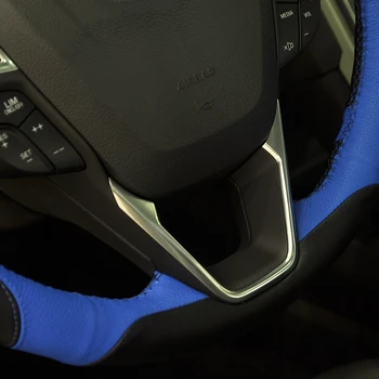 Strălucind de grâu cusute de Mână Negru Albastru Volan Piele Acoperire pentru Ford Fusion Noul Mondeo 2013