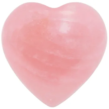 SUNYIK 1Lot (10Pc) Naturale Cuart Roz Puf de DRAGOSTE Inima de Palmier vă faceți Griji cu Piatră de Vindecare de Cristal 0.5 cm