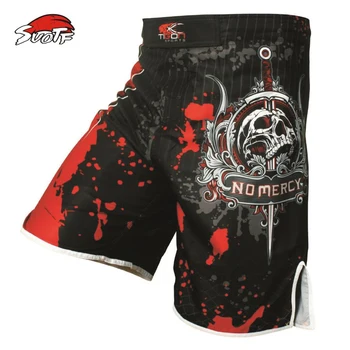 SUOTF Pro MMA Fight MMA pantaloni scurti Muay Thai kick box gel cușcă pantaloni Sanda box pantaloni sport M-XXXL