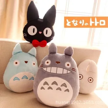 Super drăguț moale Hayao miyazaki totoro jucării de pluș Pisica Neagra 4 stiluri 1BUC cadou pentru copii transport gratuit