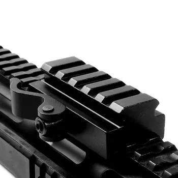 Tactic QD Adaptor 5 Sloturi de Eliberare Rapidă a Monta Fit 20mm Picatinny Weaver Rail Gun Accesorii pentru Vânătoare