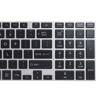 Tastatură engleză pentru TOSHIBA SATELLITE S50 S55 L70 L75 C70 C75 argint-NE cu rama cu iluminare tastatura laptop vânzare fierbinte!