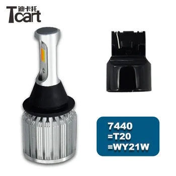Tcart LED DRL Lumina de Semnalizare T20 Mașina din Față Auto de Semnalizare Laterale DRL Lumini de Zi, Becuri pentru Mazda 3 2010-2018