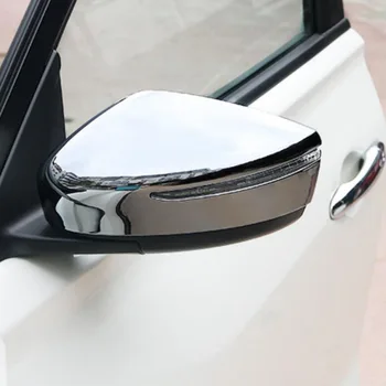 Tonlinker Caz Acoperire Autocolante pentru Nissan LOVITURI 2016-17 Styling Auto 2 BUC ABS Crom exterior Inversarea oglinda retrovizoare autocolante