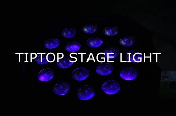 TP-P80B Etapă de Lumină 18*18W Led Par Zoom Lumina RGBWA UV 6IN1 UV WIRELESS DMX Par Poate DJ Uplighting Lumina de Culoare Neagra din Aluminiu