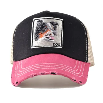 TQMSMY Broderie câine model Șapcă de Baseball pentru bărbați Plasă palarie casual Brand Snapback Sepci Unisex Hip Hop os pălării de soare femei casquette