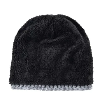 TQMSMY Bărbați de Iarnă Beanie Hat capac pentru Bărbați și Femei Tricotate Catifea chelioși culoare solidă pălărie Bordurare Schi Capace de Pălării Calde TMC01