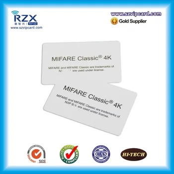 Transport gratuit 20buc card Profesional fabrica CR80 MIFARE Clasic 4K card inteligent gol card PVC card rfid