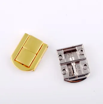 Transport gratuit-5 Seturi Ton de Aur DIY de Înaltă Calitate, Cutii Face Încuietori, Zăvoare Blocare Hardware pentru Poseta geanta/ Sac 24x31mm J1309