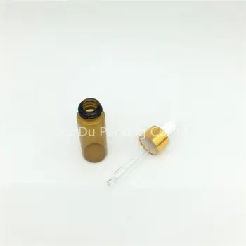Transport gratuit 500PCS 5 ML din Sticlă brună Reactiv Eye Dropper Picătură de Aromoterapie Lichid Pipetă de Sticlă