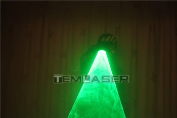 Transport gratuit cu Laser Verde Vârtej Portabile Tun cu Laser Pentru DJ Club de Dans Rotativ de Lasere Mănuși de Lumină Pub Petrecere Laser Show