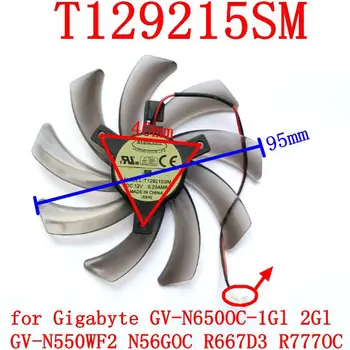 Transport gratuit EVERFLOW T129215SM 2PIN pentru Gigabyte GV-N650OC-1Gl 2Gl GV-N550WF2 N56GOC R667D3 R777OC graphics card de fan