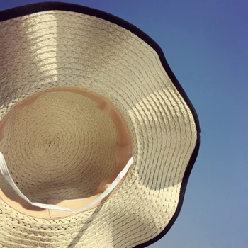 Tri-polar plaja capace 2018 Vara Margine Largă Floppy Paie Pălărie de Soare pe Plaja Femei Pălărie Pliabilă Vara UV Proteja de Călătorie Pac