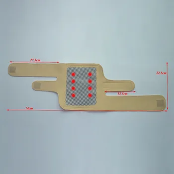 Turmalina centura auto de încălzire pad genunchi Magnetic Terapie de suport pentru genunchi turmalina încălzire Centura genunchi Masaj 32 magnet Bej
