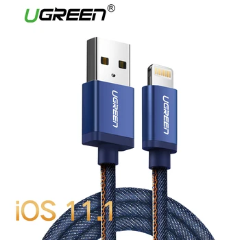 Ugreen Ifm Cablu Lightning Pentru iPhone 7 Denim Împletite 8 Pini Cablu USB Rapid Incarcator Cablu de Date pentru iPhone 8 8 6 Plus 5 iPad Cablu