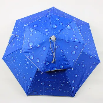 Uneltele de ploaie de Vara Noi creative Soare/Ploaie solid dublu windproof Anti-UV umbrele pălăria pălăria de pescuit Portabil