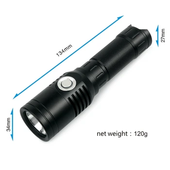 UniqueFire UF-XPL 1000 de Lumeni, USB Reîncărcabilă Lanterna LED-uri Compact de Urgență Cu Eagletac Reîncărcabilă 18650 Baterie