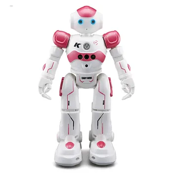 USB de Încărcare Dans Gesture Control RC Jucărie Robot de Albastru Roz pentru copii Copii Cadou de Ziua de nastere Prezent