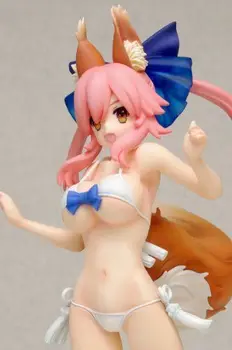 Val fierbinte Soarta Ccc Plus Tamamo nu Mae Caster Costume de baie Drăguț Sexy 18CM Anime Acțiune Figura