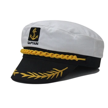 Vara clasic căpitanul plat pălărie de top cereale de aur comandantul capac 3color 1buc brand nou sosiți