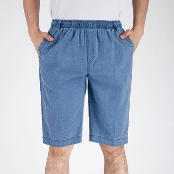 Vară Stil Nou Sosire Bărbați pantaloni Scurți Genunchi Lungime vrac de Agrement talie mare confortabil respirabil Men Scurt