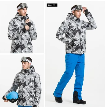 VECTOR de Brand de Iarnă Jachete de Schi pentru Bărbați Termale în aer liber rezistent la apa Snowboard Jachete Alpinism Schi Haine HXF70002