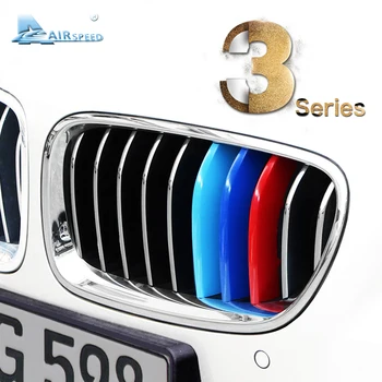 Viteza Mașinii din Față Grătar Huse pentru BMW Seria 3 3GT F30 F34 E90 Motorsport Decor Benzi Tapiterie Autocolante Auto-styling