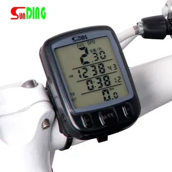 Vitezometru bicicleta prin Cablu Calculator Cronometru rezistent la Apa Kilometrajul Ecran LCD cu Iluminare din spate Auto Clar Sunding SD-563 a, limita