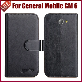 Vânzare Fierbinte! General Mobile GM 6 Caz Nou de Sosire 6 Culori de Moda de Lux Flip din Piele Capac de Protectie Telefon Sac