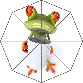 W620#15 Noi 3d Personalizat funny frog Umbrelă de Soare și ploaie de protecție Solară Anti-uv Umbrela #F-15