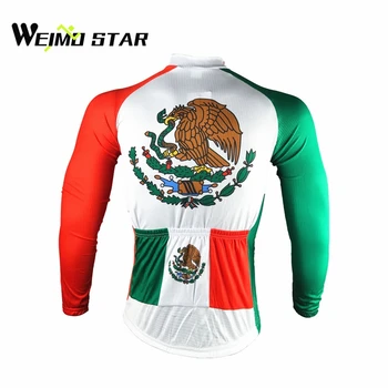 WEIMOSTAR Echipa Exterior Respirabil iute Uscat Mexic Cuplu Ciclism Îmbrăcăminte de Biciclete Biciclete Maneca Lunga Jersey Top Sacou S-4XL