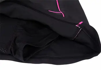 WOSAWE Femei Ciclism pantaloni Scurți, Fuste 4D Căptușit cu Gel Negru Chiloți pentru Biciclete Biciclete Lenjerie mărimile S-XL