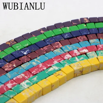 WUBIANLU 8mm Multicolor Piatra Naturala Împăratul Cub Liber Șirag de mărgele Pentru Luare de Bijuterii de Moda DIY Farmece multe Piese de en-Gros