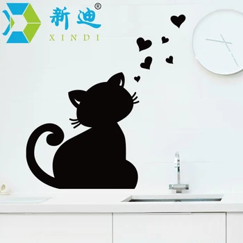XINDI PVC Detașabil Tablă Autocolante de Desene animate Lovly Pisica Tabla Cat Patternl Autocolant Transport Gratuit
