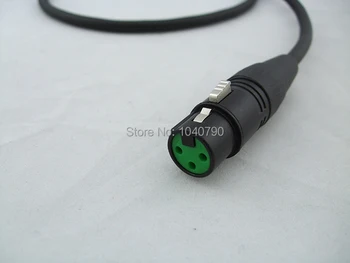 XLR 3Pin negru Microfon cu Cablu Cablu de Microfon Audio de sex Masculin la Feminin Ecranat linie Telefonică de Tuning masina de linie 3M 9.6 ft