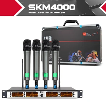 XTUGA SKM400 calitate de top 400 Canal Sistem de Microfoane Wireless UHF Petrecere Stadiu portabile bodypack guler setul căști-microfon lavaliera