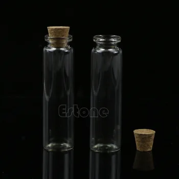 Y142 Vânzare Fierbinte 20buc 20mL Mini Mici Mici Clar Dop de Plută Flacoane de Sticlă Flacoane de en-Gros
