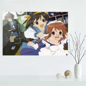 Y530L74 Custom anime Suzumiya Haruhi Panza Pictura Perete Mătase Poster pânză de imprimare DIY Material Poster F#71