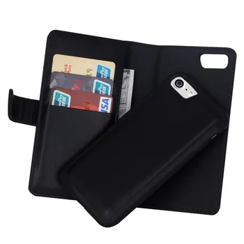 YESPURE de moda de lux caz telefon din piele portofel telefon acoperă pentru Iphone 7 Antigravity protector pantalla celular Negru