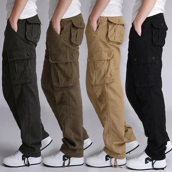 YOLAO 30-44 de Înaltă Calitate pentru Bărbați Marfă jogging Pantaloni Casual Militare pentru Bărbați Salopete tactice Pantaloni Barbati Camuflaj moda J6