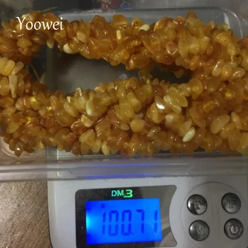 Yoowei 100g Colier de Chihlimbar pentru Femei Neregulate Miere Naturală Amber poftă de mâncare Colier Unic de Bijuterii de Lux Cool Cadouri Mama Furnizor