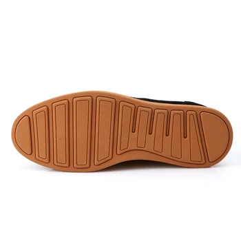 YWEEN Casual Pantofi Plat Pentru Barbati Primavara Toamna Dantela-Up Stil de Moda de Top de piele de Căprioară Pantofi Brogue de Mari Dimensiuni
