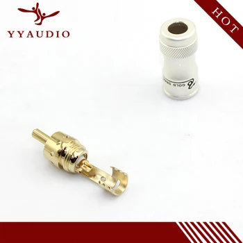 YYAUDIO 20buc/lot de Înaltă Calitate sarpe placat cu aur de terminale RCA Mufă Jack AV Adapter