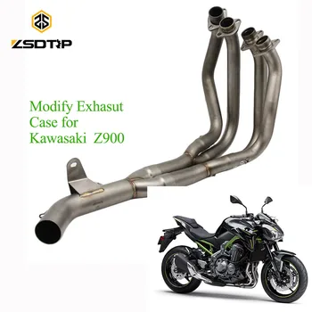 Z900 ZSDTRP Motocicleta modifica Mijloc de Evacuare Sistem de conducte caz pentru Kawasaki Z900 afara Fata de Țeavă Tub Slip-On Cu Senzor