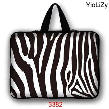 Zebra print husă de Laptop tableta sac 7 9.7 12 13.3 14.1 15.6 17 17.3 inch geanta Notebook sleeve cover caz de protecție LB-3382