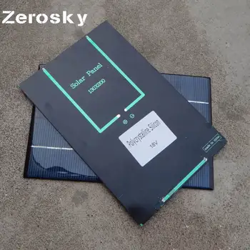 Zerosky 4.2 W 18V Policristaline Panou Solar cu Celule animale de COMPANIE Mini Panou Solar Module pentru DIY Încărcător de Baterie a Sistemului de 200*130mm