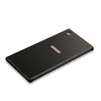 Zinkgelb Nou Pentru Sony XA1 Ultra Cazul de Lux Sclipici Brand Slim Hard Cadru Metalic+fibra de Carbon Armura Caz de protecție Telefon Acopere