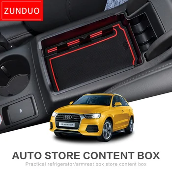 ZUNDUO Masina central cotiera cutie Pentru AUDI Q5 Q3 2009to2017 Consola centrala Tava de Accesorii de Interior Arimare Dereticare
