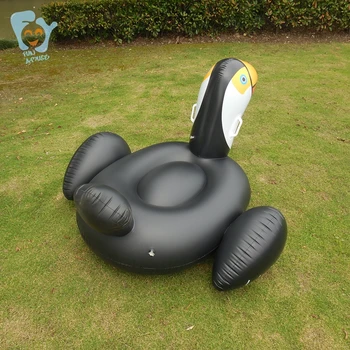 Înot Float Gonflabile Negru Toucan Plimbare-pe Jucării de Apă Piscină Distracție Saltea Boia De Piscinas